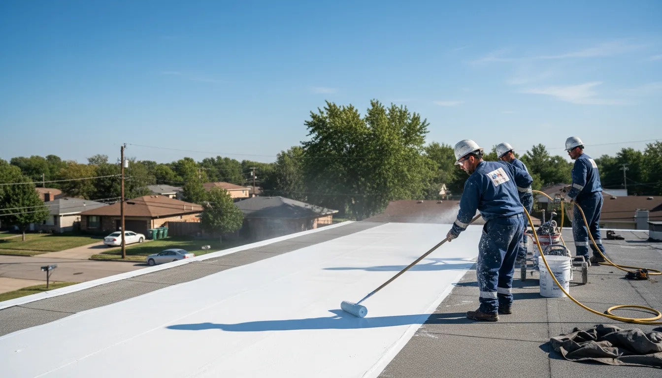Commercial roof coating in Farber, MO near me